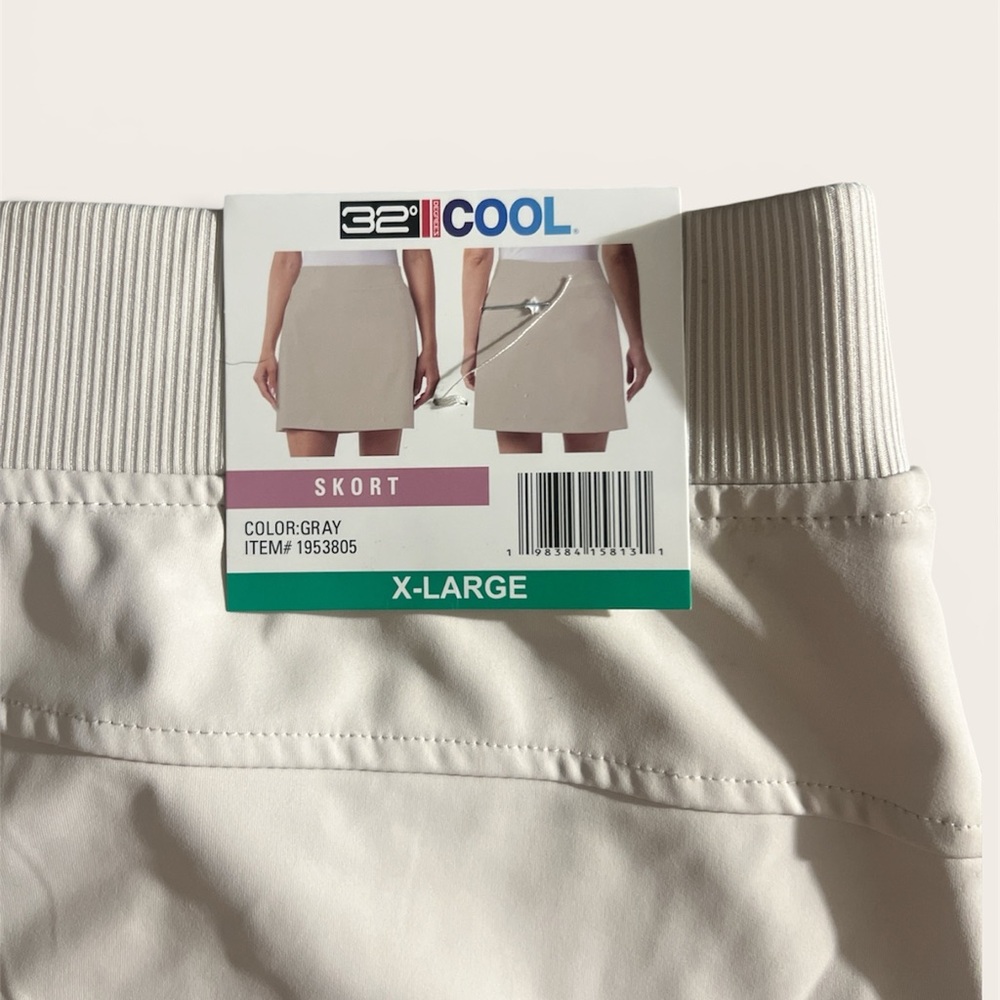 32° Cool Women's Gray Skort - X-Large